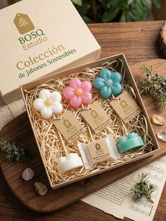Lindo kit de 3 flores de jabónes